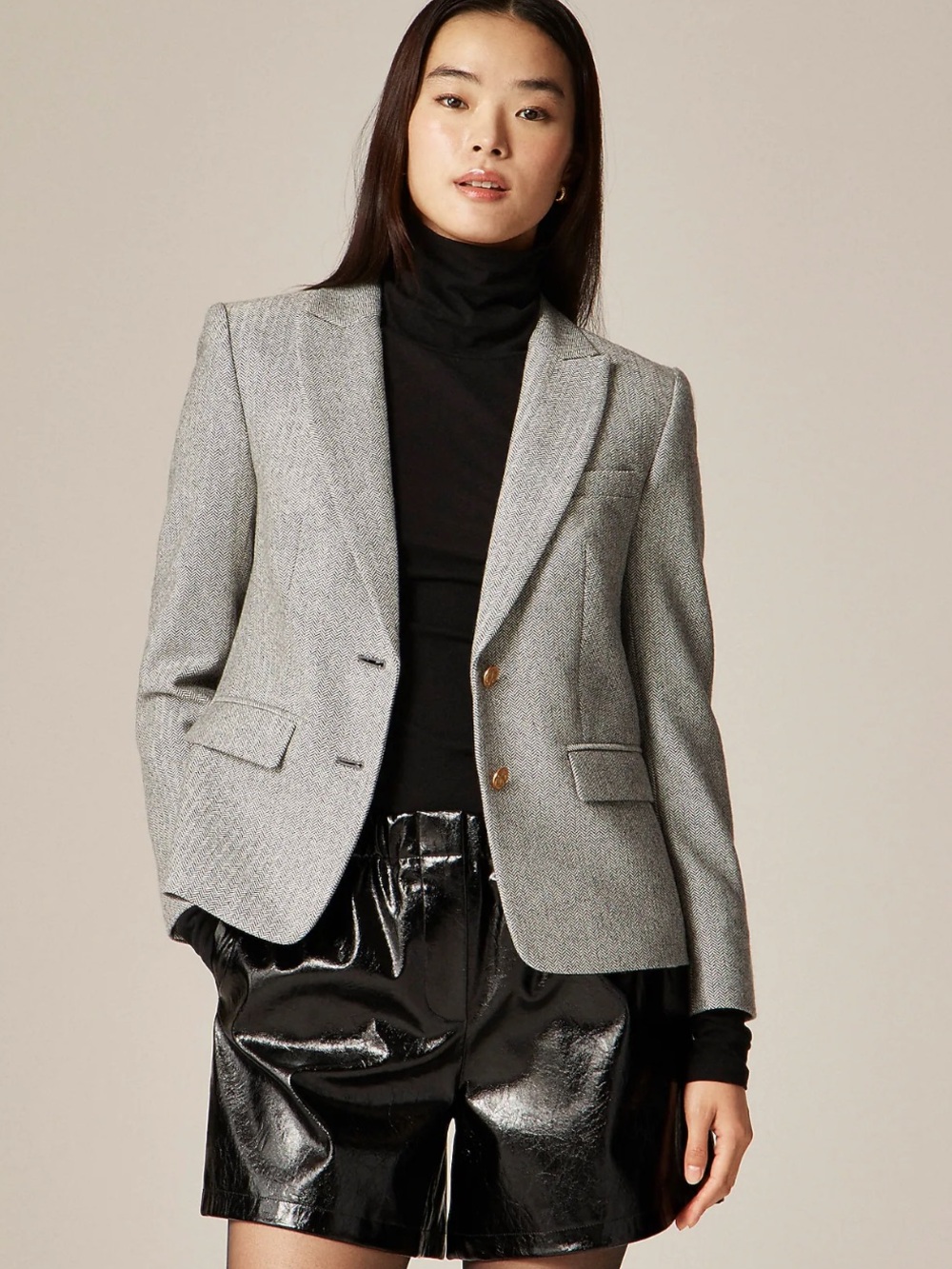 NWT J.crew size 0 Ecole blazer in herringbone